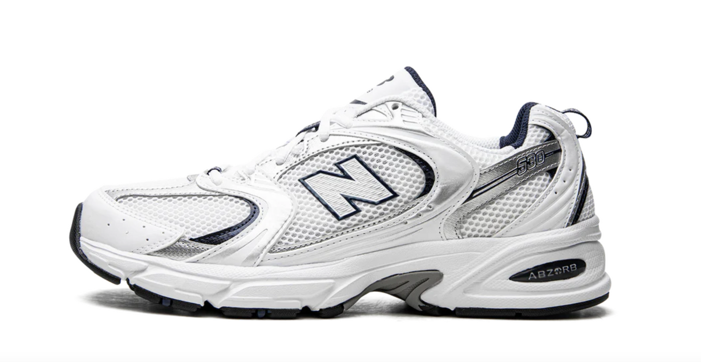 New Balance 530 White/Navy Men's Sizes